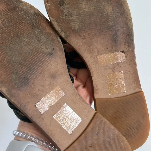 MADEWELL Addie slide sandal black leather size 6 - Picture 9 of 10